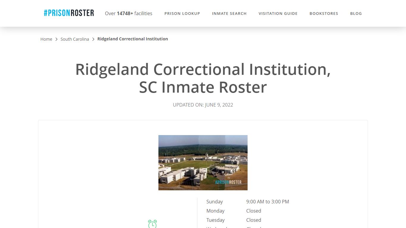 Ridgeland Correctional Institution, SC Inmate Roster - Prisonroster